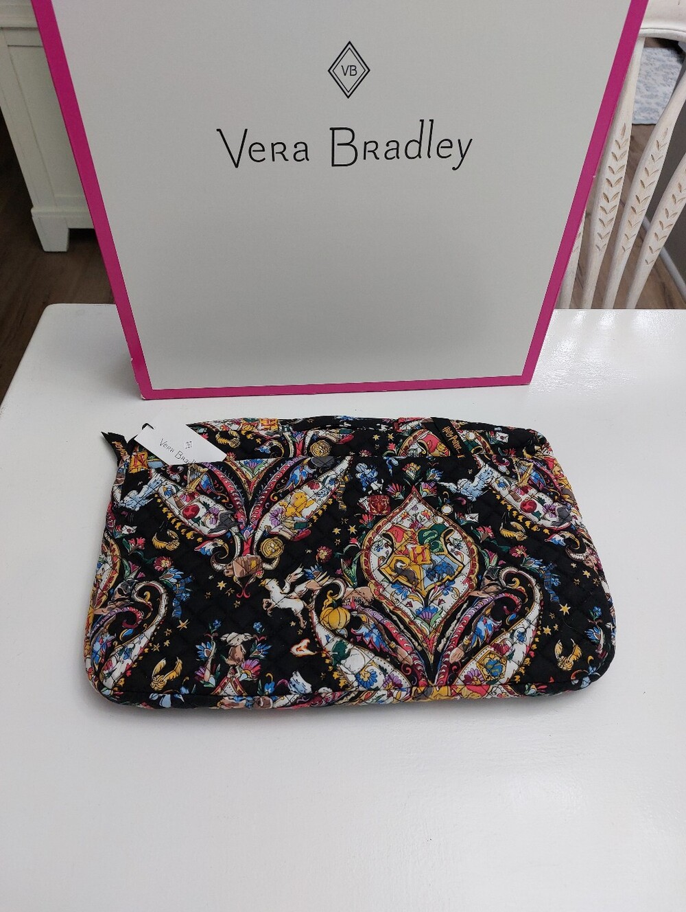 Vera Bradley Harry Potter Friends At Hogwarts Laptop Organizer NWT